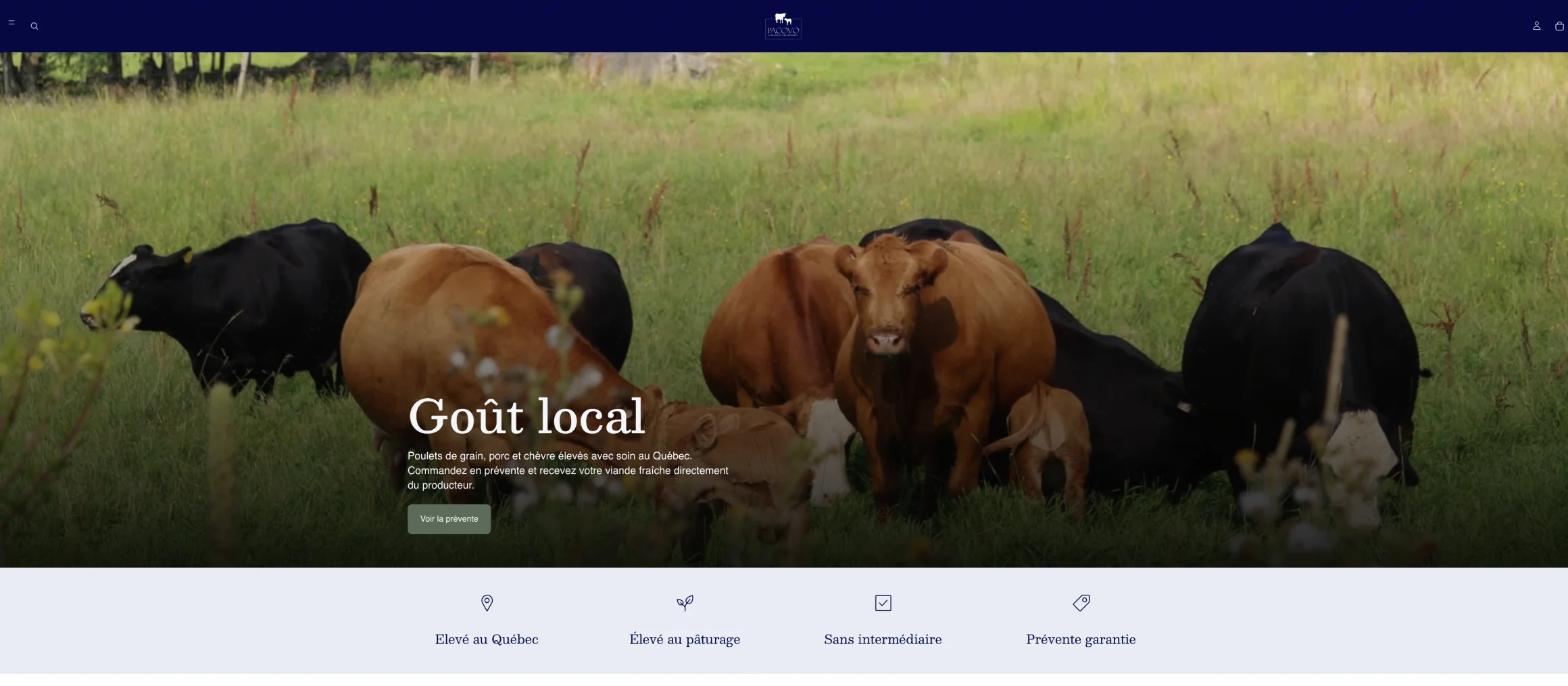 Ferme Pacovo : visuel principal